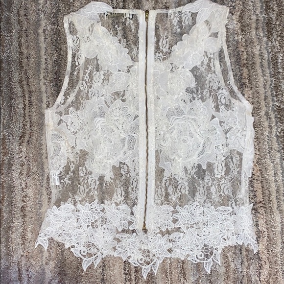 White Lace tank top - Picture 2 of 2